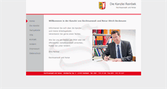Desktop Screenshot of kanzlei-beckmann.net